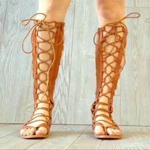 Lace up style gladiator style sandals...
